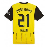 Dres Borussia Dortmund Donyell Malen #21 Domáci 2024-25 Krátky Rukáv